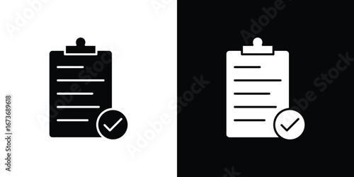 Compliance icon. The black silhouette vector