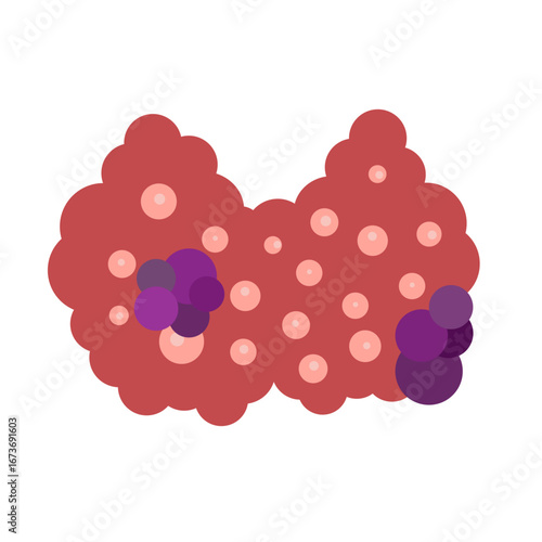 thyroid disease concept. vector illustration