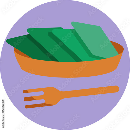 Nutrient-rich marine vegetation often used as garnish or wrap.