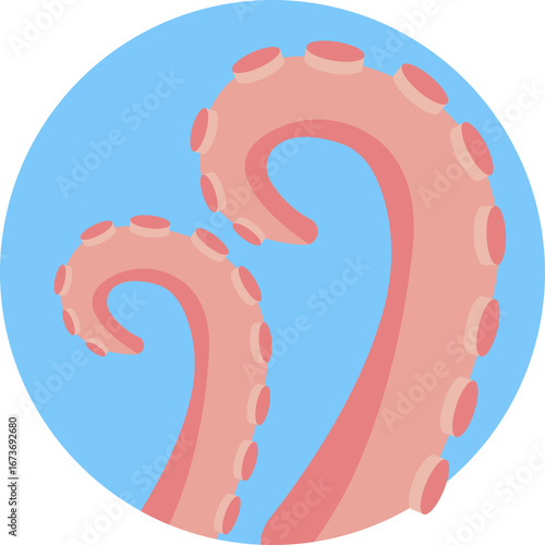 A seafood icon featuring an octopus with tentacles visible.