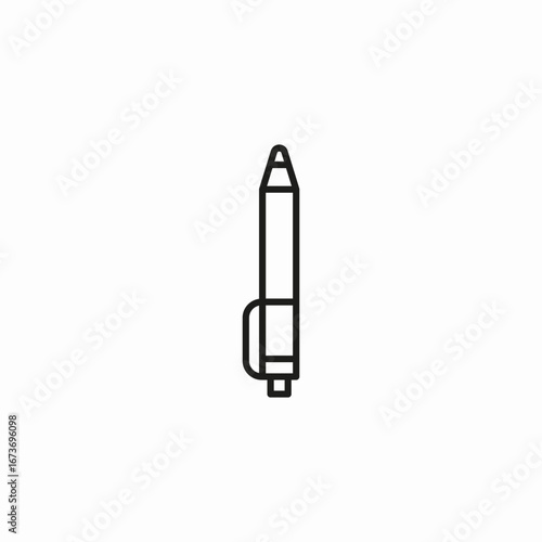 ballpoint pen writing icon sign vector