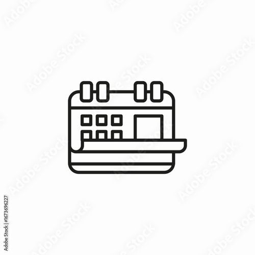 calendar schedule planning icon sign vector