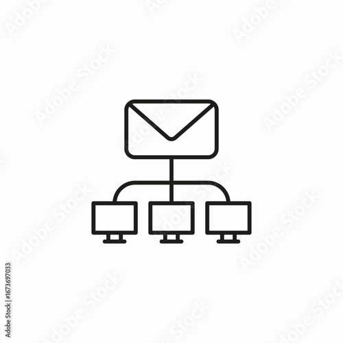 email network communication icon sign vector