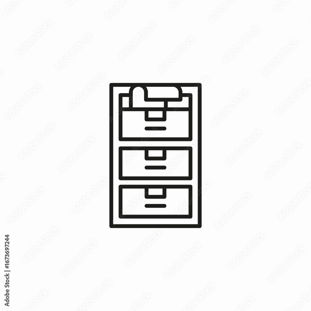 file cabinet organization icon sign vector file cabinet organization icon sign vector