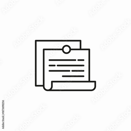 note pin reminder icon sign vector