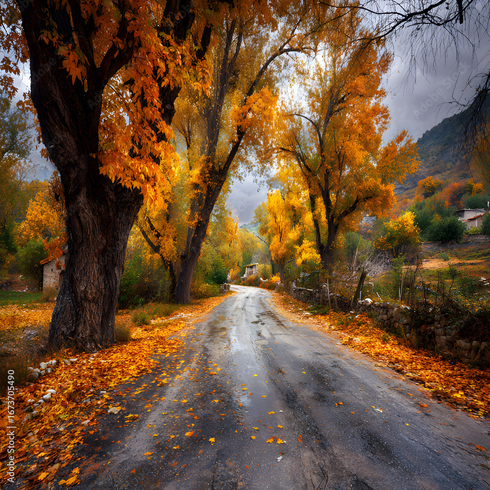 Obraz premium Peak autumn colors 