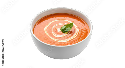 creamy tomato basil soup a culinary delight in a bowl