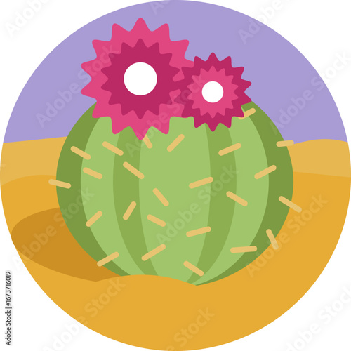 A tall desert plant with thick, spiny stems that store water.