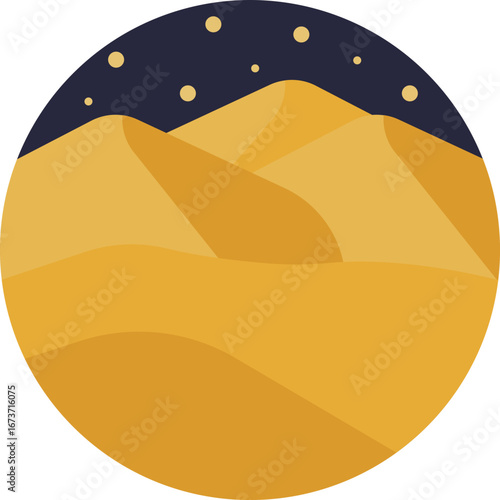 Fine grains forming desert dunes.