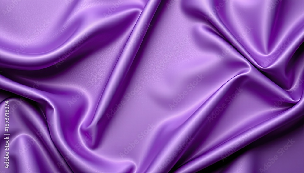 Obraz premium Elegant Purple Satin Fabric with Soft Texture and Luxurious Drapery Perfect for Backgrounds and Textile Design Projects