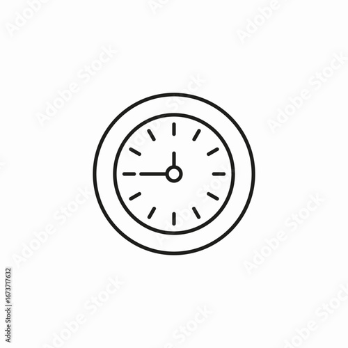 clock time icon icon sign vector