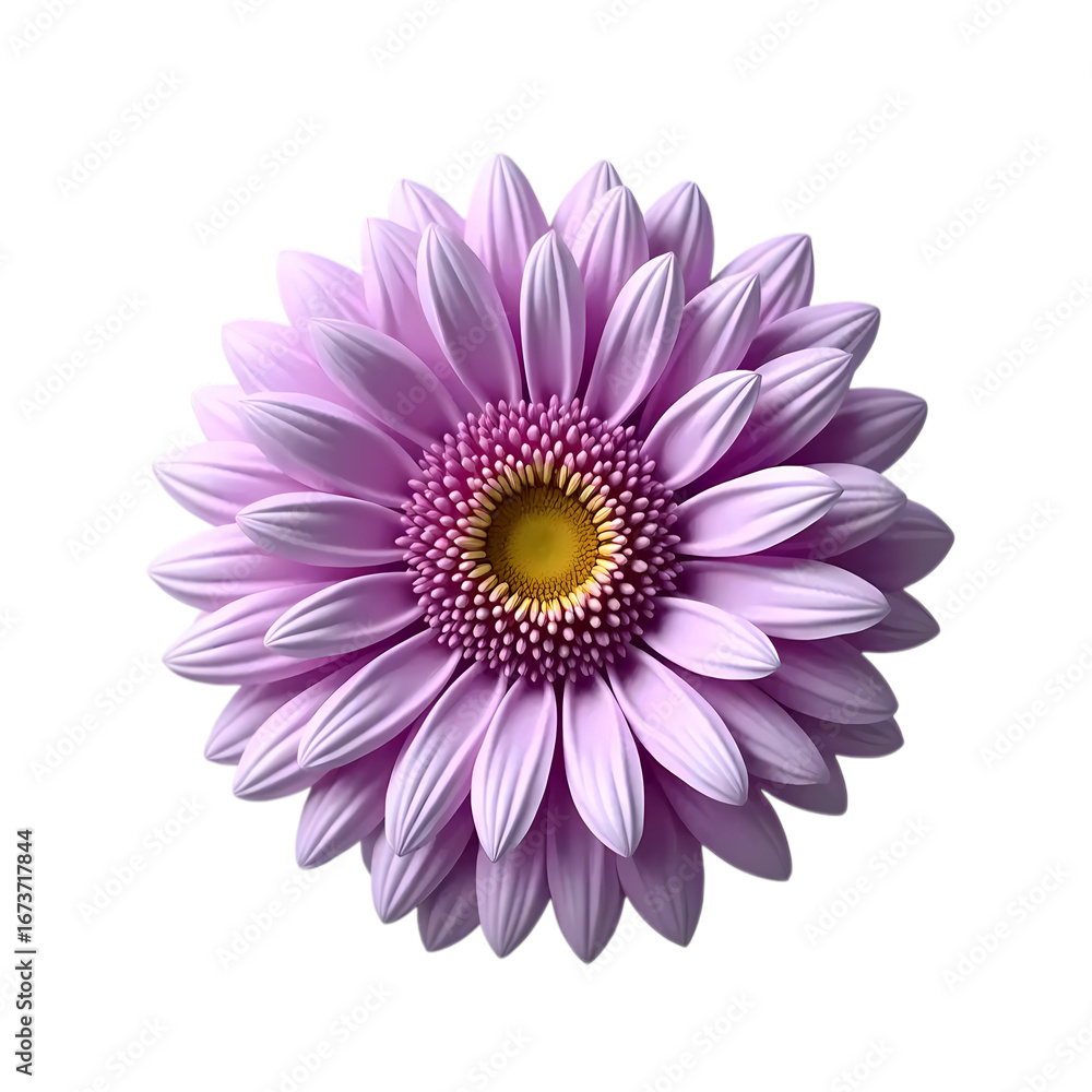 Fototapeta premium Purple daisy Isolated on transparent background