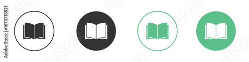 open book icon for design and web.
