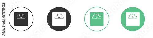 Weight scale icon for design and web.