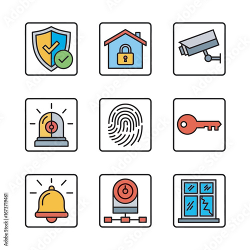 Security symbols present various protection tools online