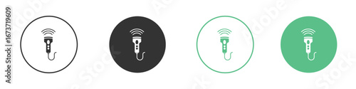 Ultrasound icon for design and web.