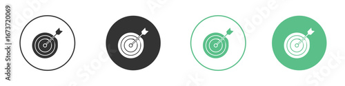Target icon for design and web.