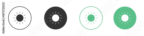 Sun icon for design and web.