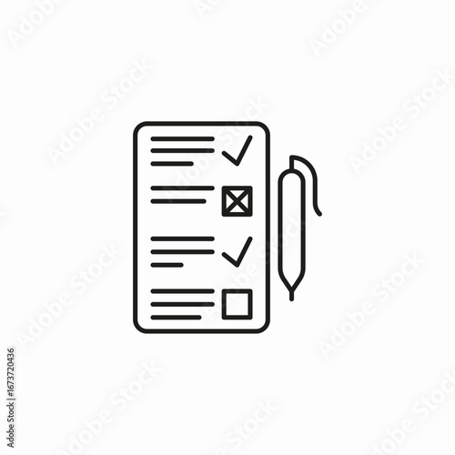 to-do list pen icon sign vector