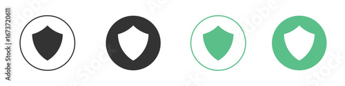 Shield icon for design and web.