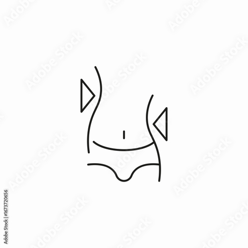 weight loss arrows icon sign vector
