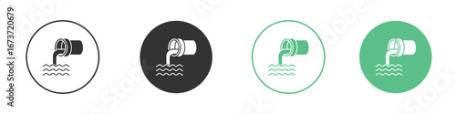 Sewage icon for design and web.