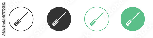 Screwdriver icon for design and web.
