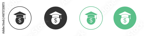Scholarship icon for design and web.