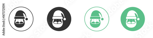 Santa Claus icon for design and web.