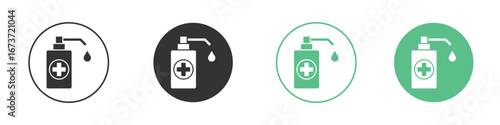 Sanitizer icon for design and web.