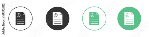 Report card icon for design and web.