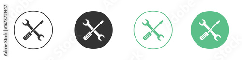 Repair tools icon for design and web.