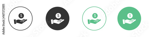 Profit icon for design and web.