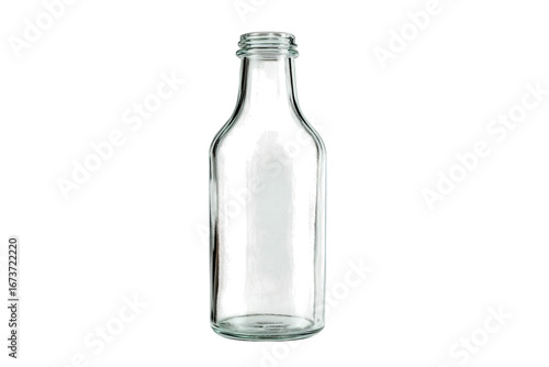 Wallpaper Mural clear glass bottle isolated on white background zero waste concept Torontodigital.ca