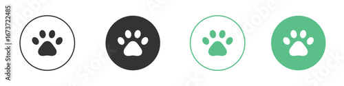 Paw icon for design and web.