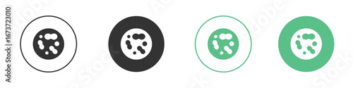 Microorganism icon for design and web.