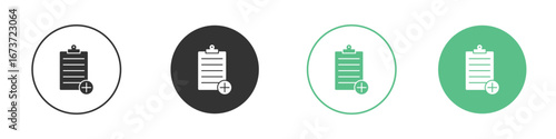 Medical report icon for design and web.