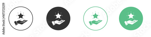 Loyalty program icon for design and web.