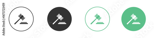 Law icon for design and web.