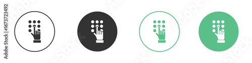 Keypad icon for design and web.