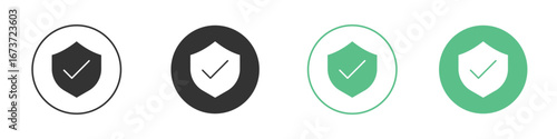 Insured icon for design and web.