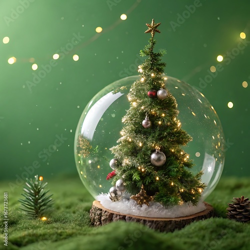 christmas tree and decorations