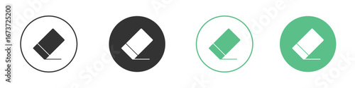 Eraser icon for design and web.