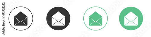 Envelope icon for design and web.
