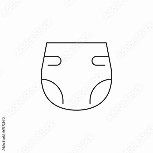 baby diaper icon icon sign vector