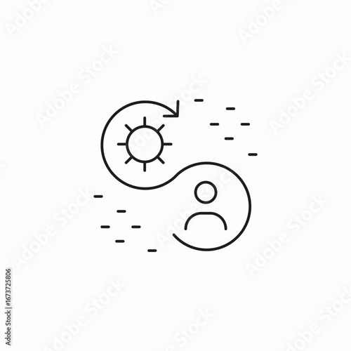 day night cycle icon sign vector