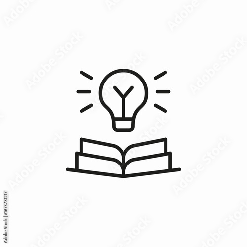 idea from book icon sign vector