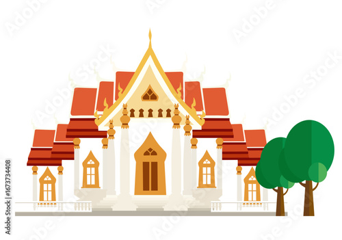Thailand Buddhist Temple Architecture