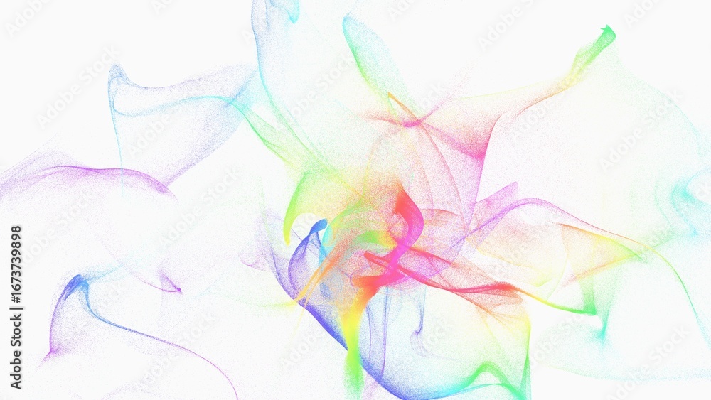 Fototapeta premium Colorful Abstract Smoke Patterns