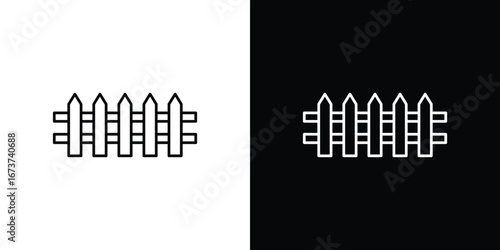 Yard icons. simple, stroke, black icons